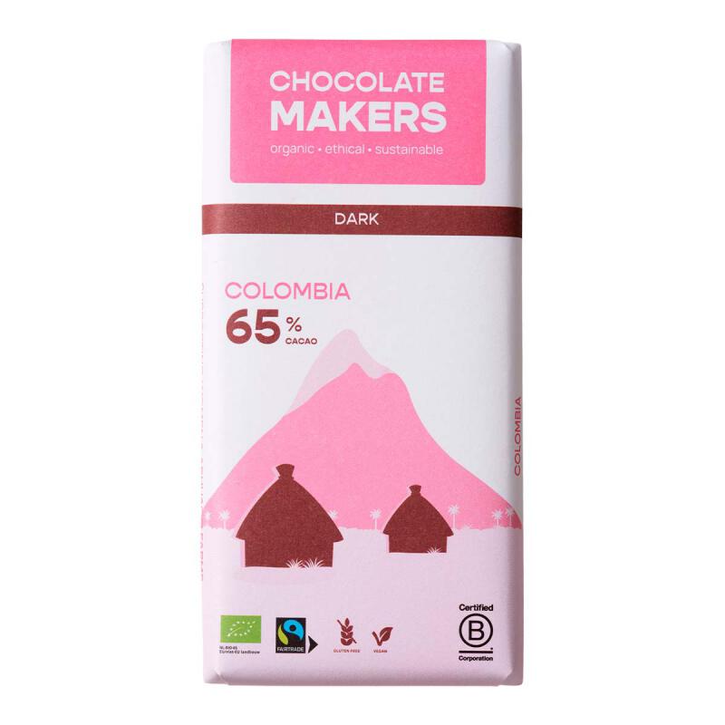 Puur liefde 65% reep van Chocolatemakers, 10 x 80 g